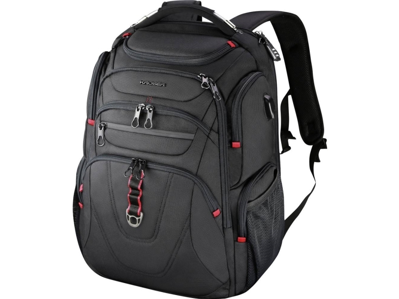 Kroser Bærbar Computer Rygsæk Tsa Friendly Travel Laptop Backpack 17.3 Xl Passer Til Maksimalt: 43,9 Cm (17,3) Sort