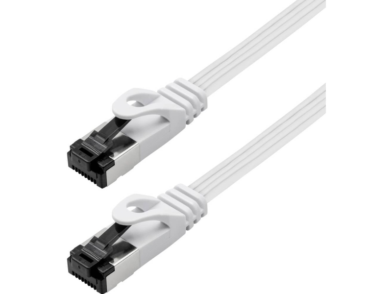 Maxtrack Ti55-5L Rj45 Netværkskabel, Patchkabel Cat 8.1 U/Ftp 5 M Hvid Fladt 1 Stk