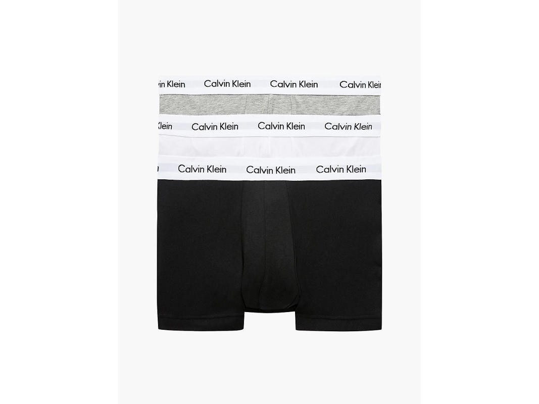 Calvin Klein 0000U2662G, Svart, Grå, Vit, Hankoppling, S, Kroppsnära, 3 styck, Bomull | Kläder & Säkerhet - Övriga kläder | GameStuff