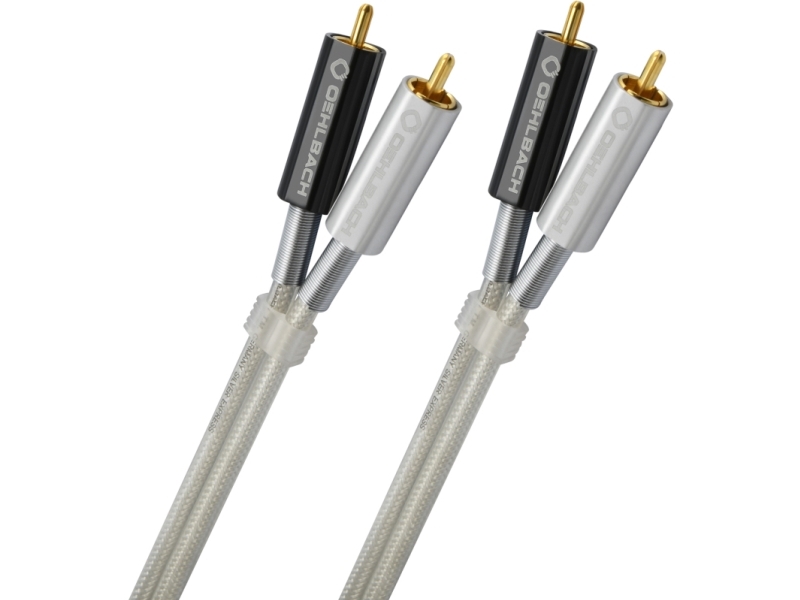 Oehlbach Silver Express, 2 X Rca, Hanstik, 2 X Rca, Hanstik, 2 M, Sølv