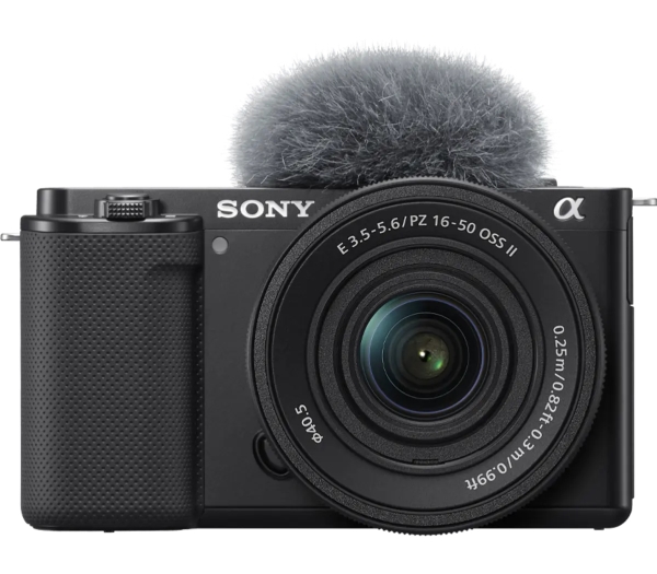 Sony a ZV-E10 + E PZ 16-50mm F3.5-5.6 OSS II, 24,2 MP, 6000 x 4000 pixlar, CMOS, 4K Ultra HD, Pekskärm, Svart
