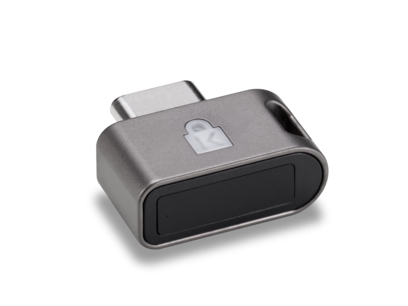 Kensington VeriMark Guard 2.1 USB-C Fingeraftryk Sikkerhedsnøgle - FIDO2, WebAuthn/CTAP2.1, FIDO U2F, 40 g, 80 mm, 21 mm, 134 mm, 5 stk, 250 g
