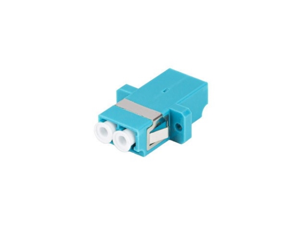 Lanberg - Netværksadapter - Lc/Upc Multi-Mode (Hun) Til Lc/Upc Multi-Mode (Hun) - Fiberoptik - Duplex - 50 / 125 My - Om3 - Turkis, Hvid