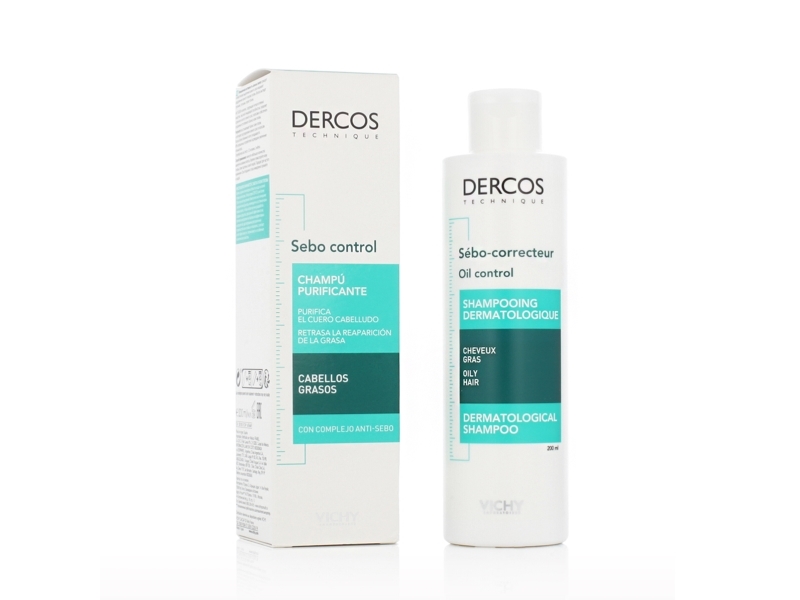 Vichy Dercos Oil-Correct Dermatological Shampoo - - 200 Ml