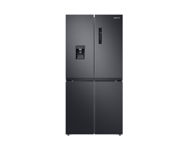 Samsung Rf48a401eb4/Eo, Freistehend, French Door, Schwarz, Led, An Tür, Gehärtetes Glas