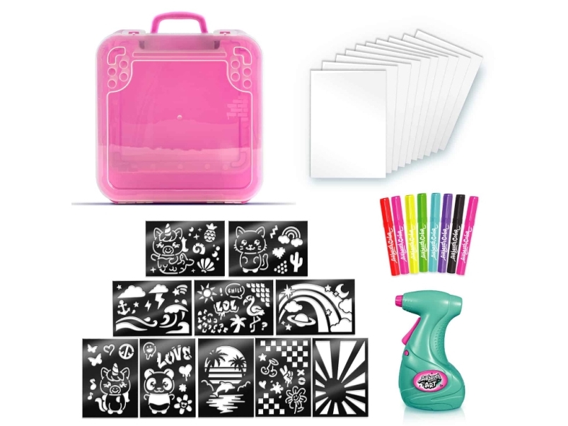 Canal Toys Airbrush Art Activity Case, Ritkit för barn, 6 År, Batterier krävs, Multifärg