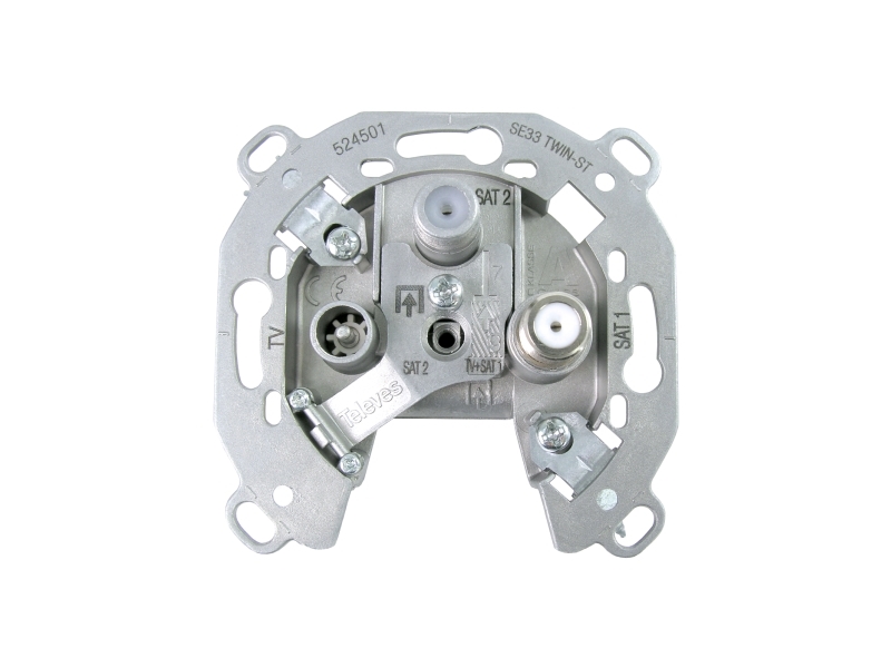 Televes 524501, Sat + Tv + Radio, 1 Db, Metallisch, 0.5 A, 70 Mm, 36 Mm