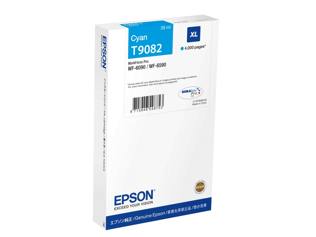Epson Original Blækpatron Epson C13t90824n Turkisblå