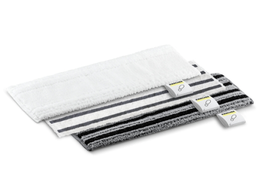 Kärcher 2.863-341.0, Moppe Engangsklud, Sort, Grå, Hvid, Polyester, Viskose, 115 Mm, 345 Mm, 10 Mm