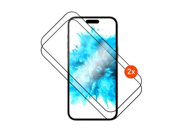 Fixed Screen Protector | Apple | Iphone 17 | Tempered Glass | Black | Full Cover 2.5D