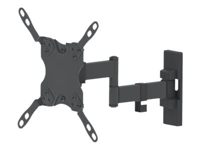 Manhattan Tv & Monitor Mount, Wall, Full Motion, 1 Screen, Screen Sizes: 13-42", Black, Vesa 75X75 To 200X200mm, Max 20Kg, Tilt & Swivel With 3 Pivot