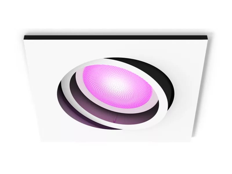Philips Hue White And Color Ambiance Centura - Indlejret Spotlys - Led-Spot Lyspære - Gu10 - 4.2 W - Klasse E - 16 Millioner Farver/Varmt Til Køligt
