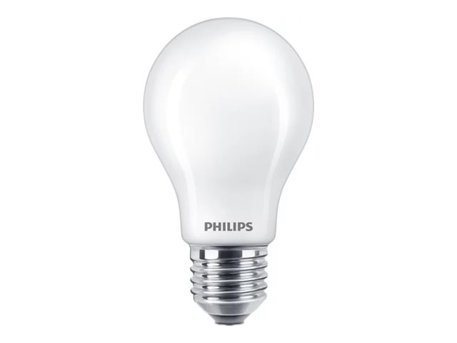 Philips Filament-Lampe, Milchglas, 60W A60 E27, 7 W, 60 W, E27, 806 Lm, 15000 H, Kaltweiße
