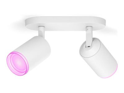 Philips Hue White And Color Ambiance Fugato Double Spotlight - Includes Gu10 Led Bulb - Bluetooth Control Via App - Control With App Or Voice - Add H