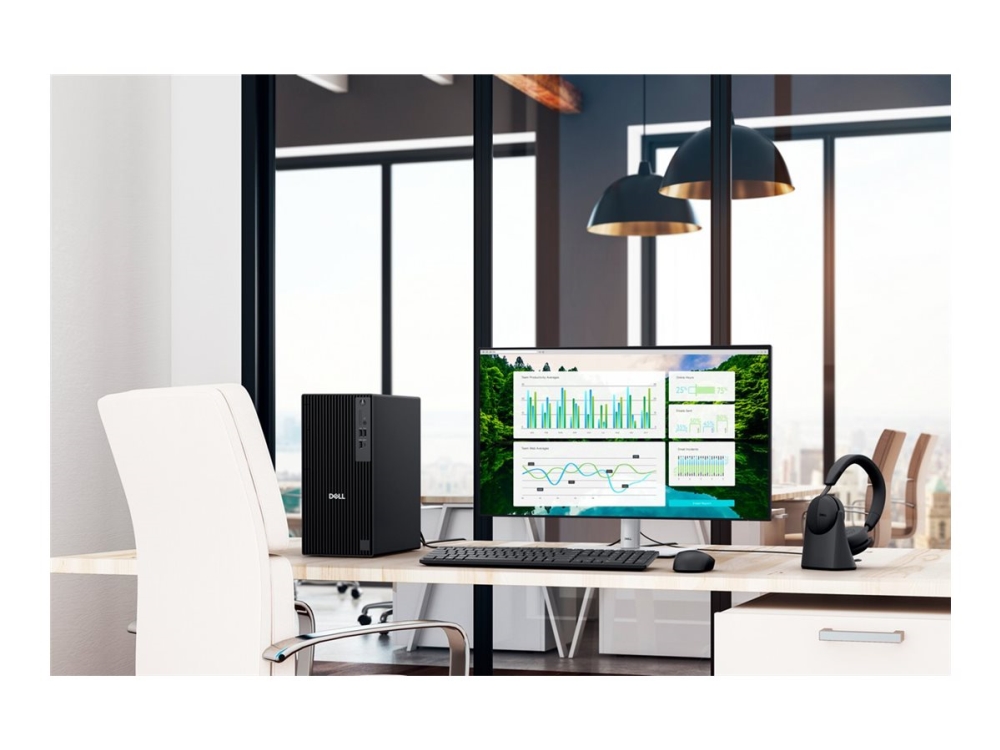 Dell Pro Tower Plus Qbt1250 - Ai Pc - Tower Core Ultra 5 235 / Op Til 5 Ghz - Ram 16 Gb - Ssd 512 Gb - Nvme, Tlc - Dvd-Skriver - Intel Graphics - Gig