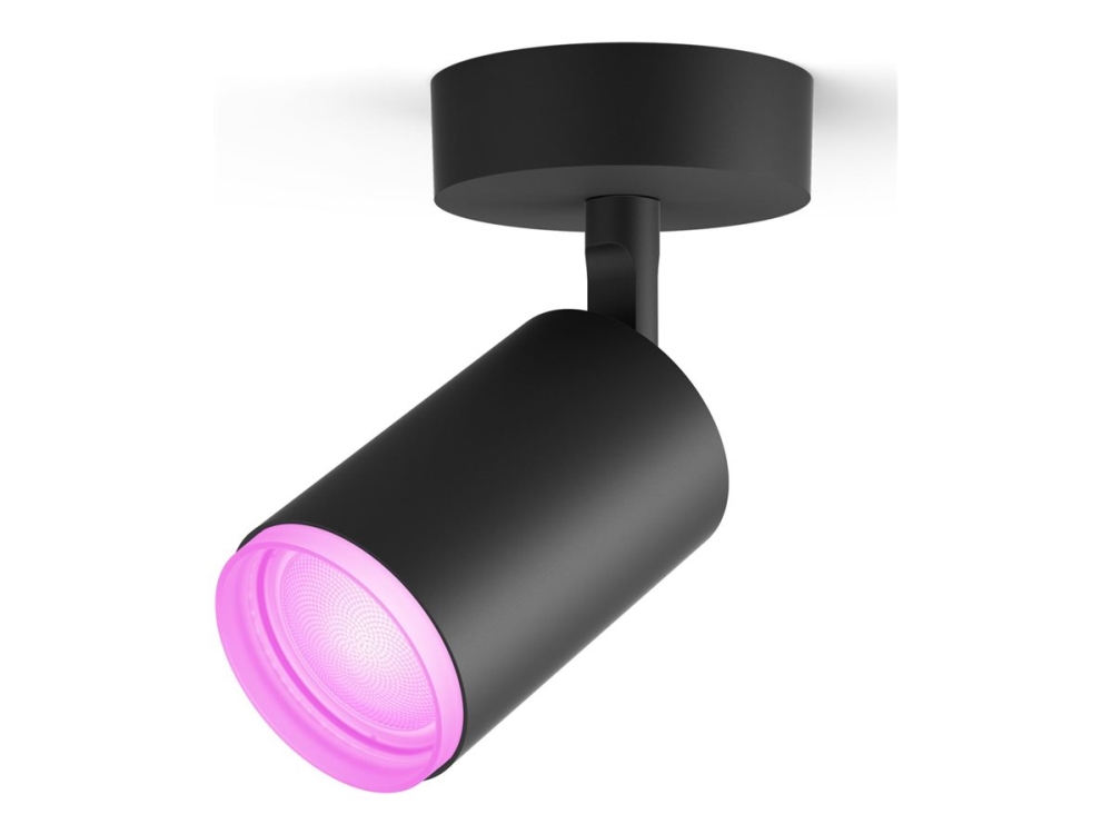 Philips Hue White And Color Ambiance Fugato Single Spotlight - Includes Gu10 Led Bulb - Bluetooth Control Via App - Control With App Or Voice - Add H