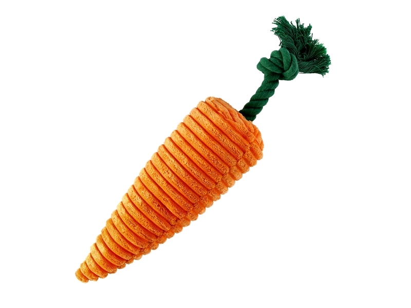 Dogman Hundespielzeug Karotte Plüsch Mit Quietsch 33 Cm