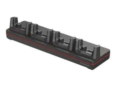 Honeywell - Håndholdt opladningsdock + strømadapter - non-booted, quad bay - output-stikforbindelser: 4
