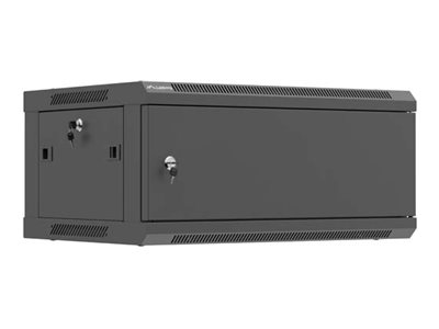 19" 4U 600X450 Schwarz Metalltür Lanberg Einbaurack (Flat Pack)