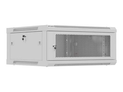 Lanberg 19" 4U 600X600 Grau Lochtür Einbaurack (Flat Pack)