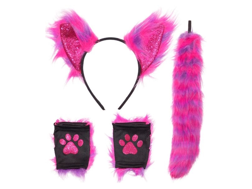 Neon Pink Og Lilla Kattesæt