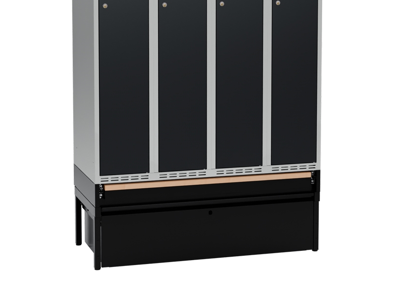 Gestell Mit Schublade Und Sitzbank, 1200X550 Mm