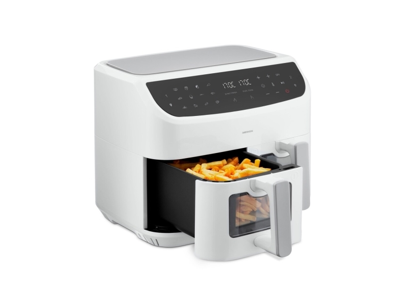 MEDION LIFE P20, Varmluftsteger, 8,7 L, 50 °C, 200 °C, 60 min., Dobbelt