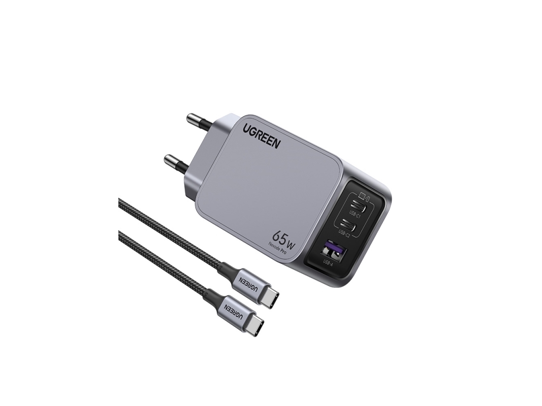 Ugreen 25871, inomhus, AC, Grå