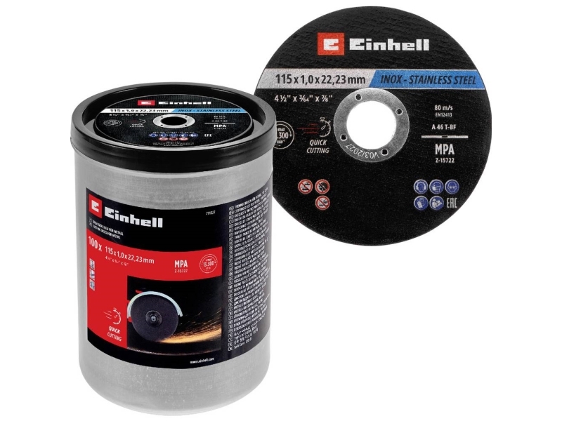 Einhell 711527 Kapskivsats 115 mm 22,23 mm 100 st | Elverktyg - DIY - Elverktyg 230V - Kapsåg/geringssåg | GameStuff