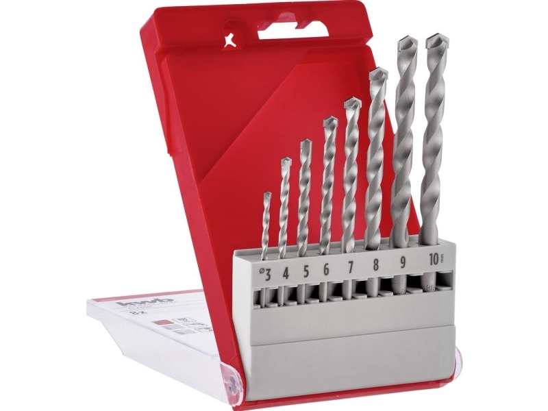 Kwb 37800 Sten-Spiralbor-Sæt 8 Dele 3 Mm, 4 Mm, 5 Mm, 6 Mm, 7 Mm, 8 Mm, 9 Mm, 10 Mm 1 Set