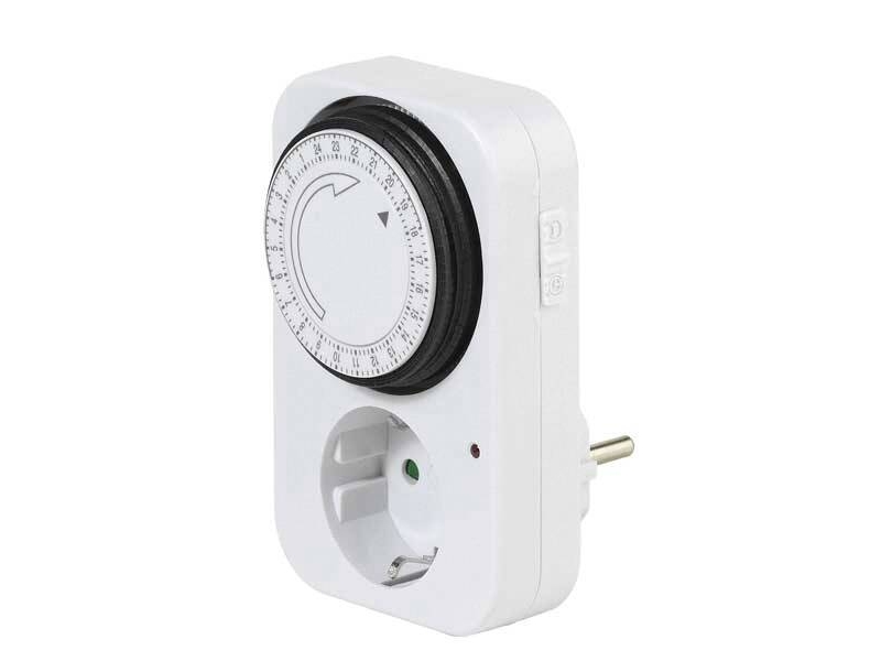 Vivanco VVELSCHUTIMERANA, Daglig timer, Hvid, Dreje, 15 min., 3600 W, 180 g
