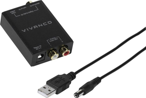 Vivanco VVATOSLRCACONVERTK, 101 g, DC til USB Type-A, 231 mm, 99 mm, 32 mm, 80 g
