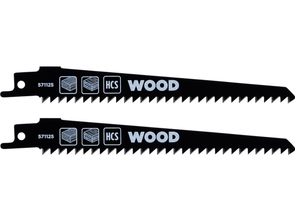 Kwb 571125, Klinge Til Stiksav, Plast, Træ, High Carbon Steel (Hcs), Sort, 15,3 Cm, 2 Stk