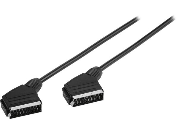 Vivanco Vvvxscar12mmk, 1,2 M, Scart (21-Pin), Scart (21-Pin), Hanstik, Hanstik, Sort