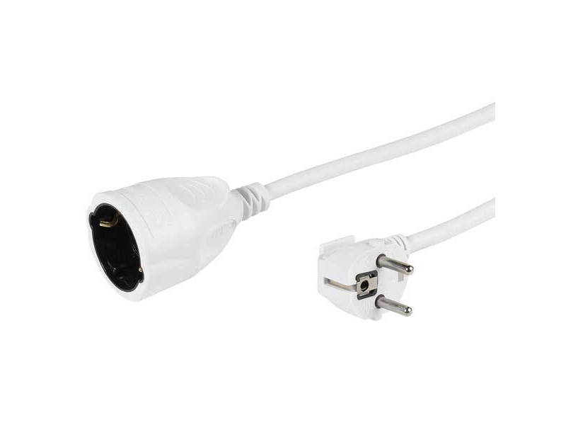 Vivanco Vvelextsch500w, 5 M, Drinnen/Draußen, Typ F, Typ F, 1,5 Mm², Weiß