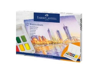 Faber-Castell Watercolour 12 ass i palette