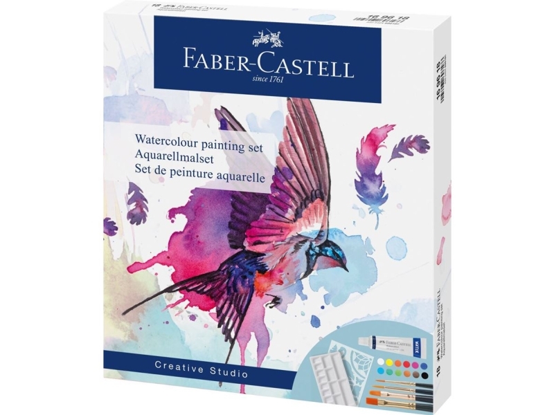 Faber-Castell Creative Studio Watercolour Painting Set, Maling, Pensel, Flere, Adult/Child, 18 Stk |