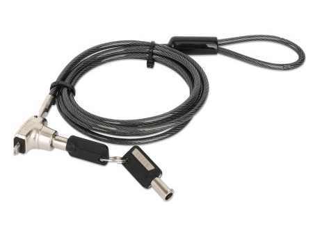 Manhattan 440486, 1,8 m, Kensington, Nano, Nøgle, Stål, Zink, Sort, Gennemsigtig