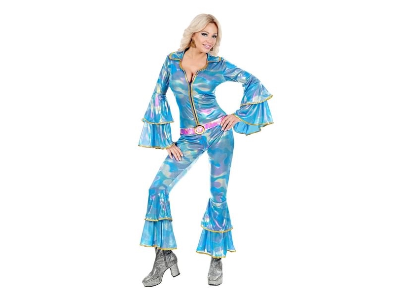 Blauer 70Er-Jahre-Disco-Overall