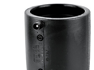 El-svejsemuffe 315mm PN10 - PE100-SDR17. 40V. 4,0mm PIN. DK-VAND. NTG