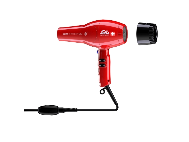 Solis Swiss Perfection PLUS ROT (Typ 3801), Vekselstrøm, Rød, Plast, Hængende ring, 3 m, Knapper