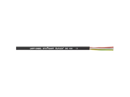 Lapp ÖLFLEX DC 100, Mellemspændingskabel, Sort, Polyvinylchlorid (PVC), Polyvinylchlorid (PVC), Kobber, 2.5 mm²