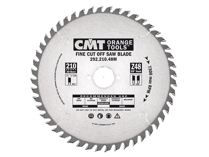 CMT savklinge HM 210x30x2,8/1,8 Z=48 huller