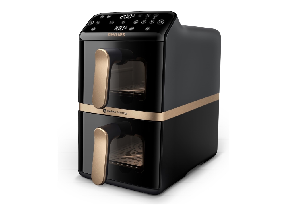 Philips 4000 Series NA462 - Dubbel luftfritös - 10 liter - 2.75 kW - svart/mörkgrå | Köksapparater - Köksmaskiner - Airfryer | GameStuff