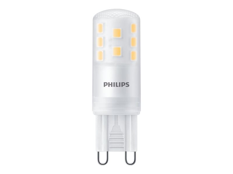 Philips Led - Led-Spot Lyspære - Form: Lineær - Matteret Finish - G9 - 3.7 W (Tilsvarende 40 W) - Klasse E - Varmt Hvidt Lys - 2700 K (Pakke Med 3)