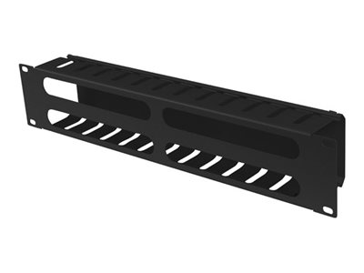 Lanberg - Rack-Kabel Styrepanel - Ral 9004, Sort - 2U - 19"