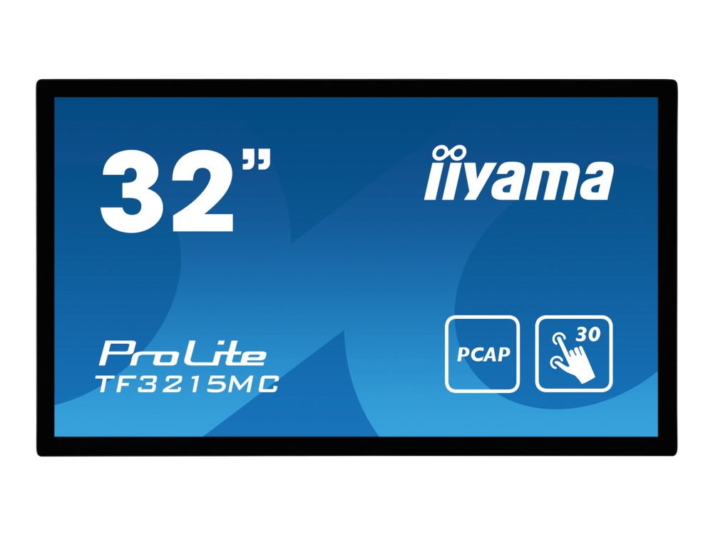 iiyama ProLite TF3215MC-B2 - LCD-skärm - 31.5 - öppen ram - pekskärm - 1920 x 1080 Full HD (1080p) - VA - 500 cd/m² - 3000:1 - 8 ms - HDMI, VGA, DisplayPort - svart | Kontorsmaskiner - POS (Point of sale) - Skärm & Display | GameStuff