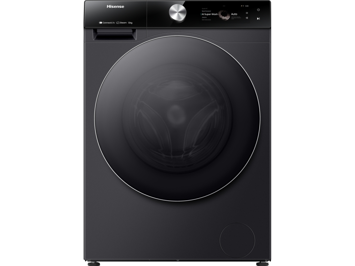 Hisense WF7S1247BB, Frontmatning, 12 kg, B, 70 dB, 1400 rpm, A | Vitvaror - Tvätt & torkning | GameStuff