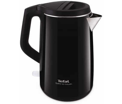 Tefal Safe To Touch Ko371, 1,5 L, 2400 W, Schwarz, Edelstahl, Wasserstandsanzeige, Drahtlos, Warmhaltefunktion