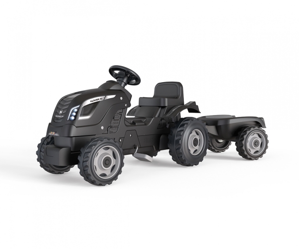 Smoby 710131, Traktor, 3 År, Plast, Svart, Grå | Utomhusleksaker - Gå / Löpande fordon - Pedalfordon | GameStuff